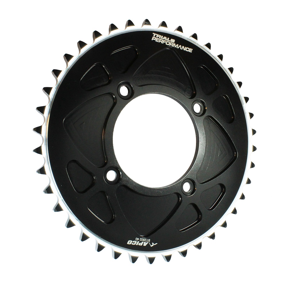 SPROCKET REAR TRIAL SOLID BETA, SCORPA, SHERCO, GAS-GAS, 4RT, VERTIGO, TRS 02-24 (R) 39T BK